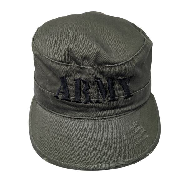 ARMY Fitted Cadet Army Cap Hat Green 7 Embroidered Outdoor Rothco - Picture 1 of 9